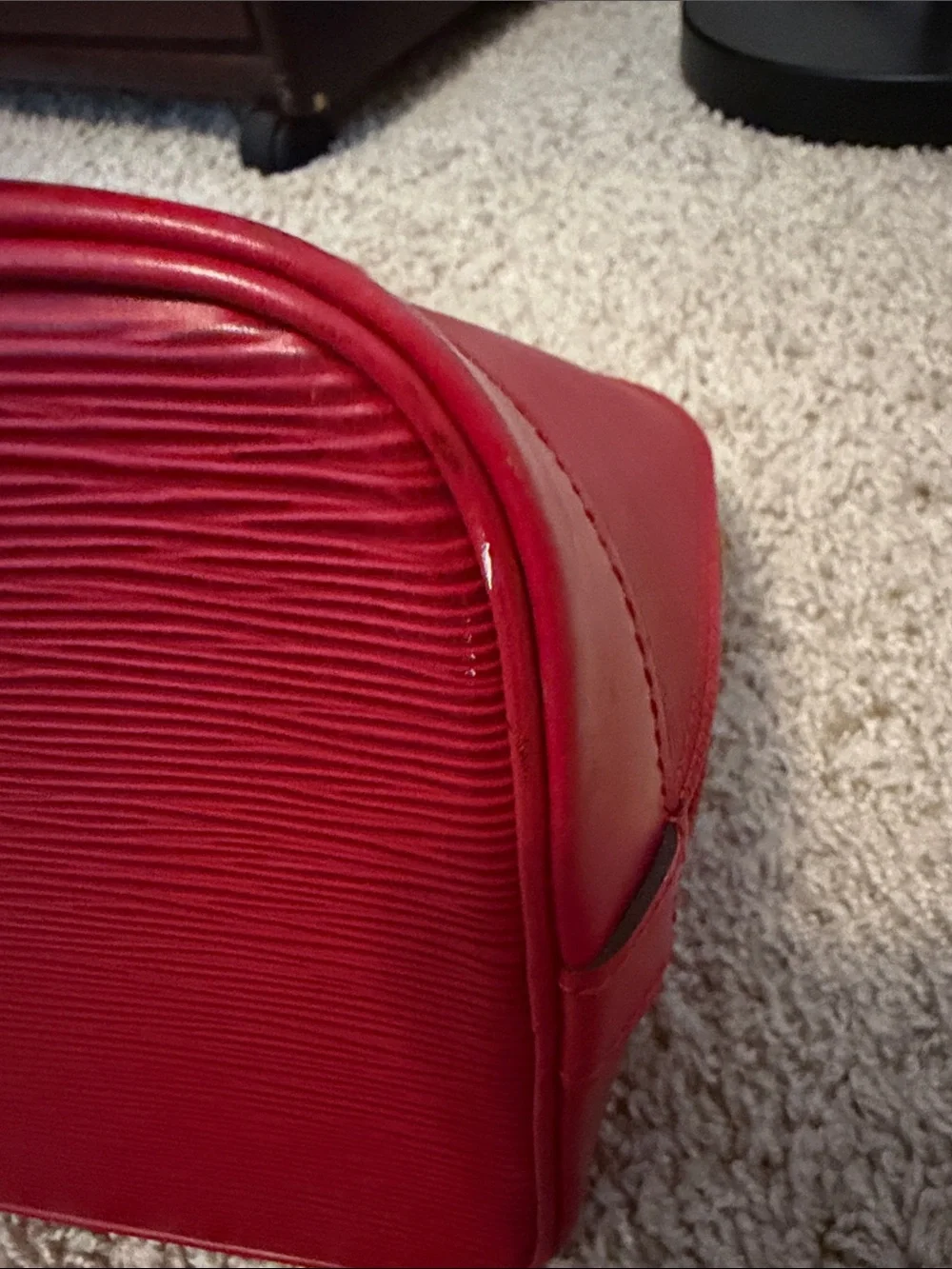 Louis Vuitton Vintage Alma Epi Leather Red